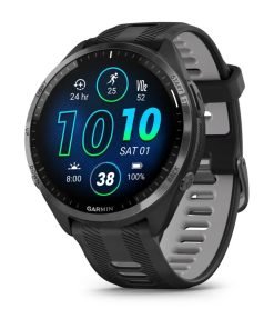 Forerunner® 965 - Carbon Grey DLC Titanium безел с Black корпус и Black/Powder Grey силиконова каишка - Portmoneta.bg