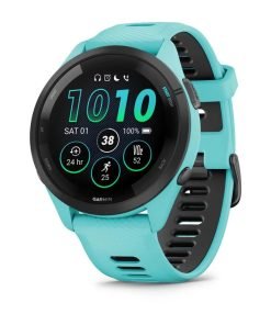 Forerunner® 265 - Black безел с Aqua корпус и Aqua/Black силиконова каишка - Portmoneta.bg