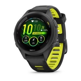 Forerunner® 265S - Black безел и корпус с Black/Amp Yellow силиконова каишка - Portmoneta.bg