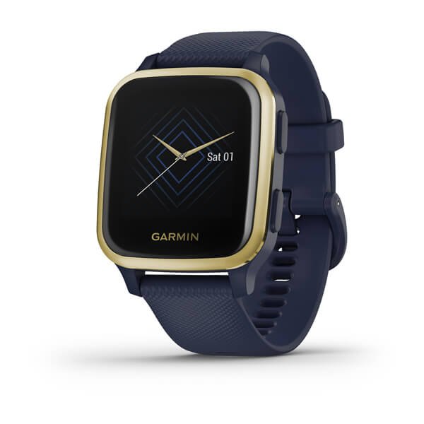 Venu® Sq Music - Venu Sq Music Navy с Light Gold Bezel - Portmoneta.bg