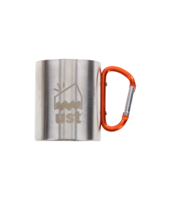 Метална чаша с двойни стени и карабинер