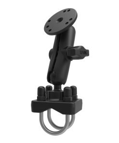 RAM Монтажно устройство с две сфери и U-болт основа за малки рейлинги