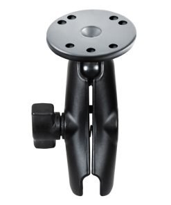 RAM Средно двойно рамо с две гнезда с кръгла основа