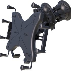 RAM X-Grip с RAM Twist-Lock основа с вакуумиране при завъртане за 12" таблети