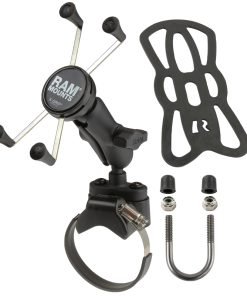 RAM X-Grip Монтажно устройство за големи смартфони с основа за монтаж на рейлинг на ATV/UTV