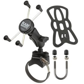 RAM X-Grip Монтажно устройство за големи смартфони с основа за монтаж на рейлинг на ATV/UTV