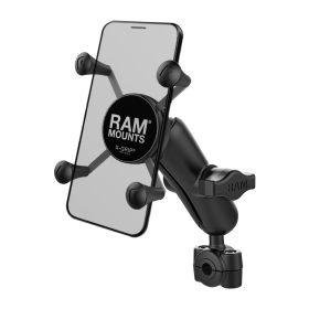 RAM X-GRIP стойка за телефон с  RAM TORQUE основа за малък рейлинг