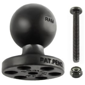 RAM Stack-N-Stow Адаптер със сфера за монтаж на RAM продукти върху тавичка за риболовни принадлежности и стръв