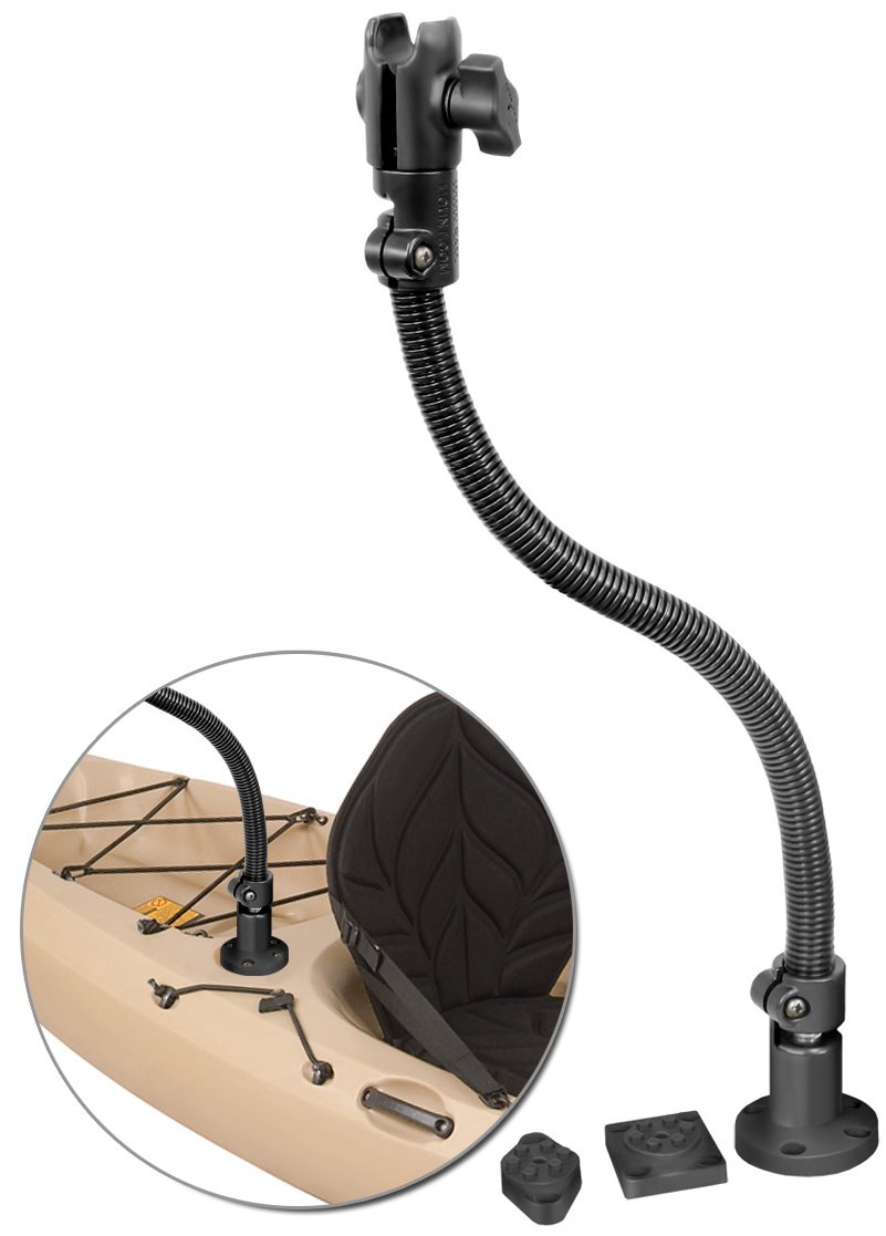 RAM Flex-Rod 18" Рамо с едно гнездо и аксесоари за монтаж с пробиване