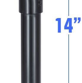 RAM 14" PVC Тръба удължител със сфера и с двойно рамо с две гнезда