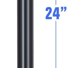 RAM 24" PVC Тръба удължител със сфера и рамо с две гнезда