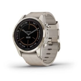 fēnix® 7S Pro - fēnix® 7S Pro – Sapphire Solar Edition - Soft Gold с Limestone кожена каишка* - Portmoneta.bg