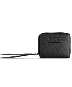 Дамски кожен портфейл Bugatti Elsa Zip Wallet, черен