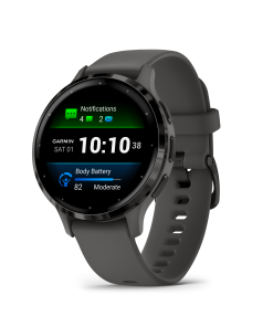 Venu® 3S - Slate безел с Pebble Gray корпус и силиконова каишка - Portmoneta.bg