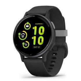 vívoactive® 5 - vívoactive® 5 - Slate безел с Black корпус и силиконова каишка - Portmoneta.bg