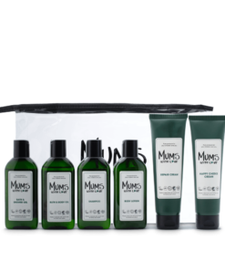 Стартов комплект Mums With Love: Mums With Love Хидратиращ Лосион за тяло 100 ml + Mums With Love Шампоан за коса За почистване 100 ml + Mums With Love Душ гел За всички типове кожа 100 ml + Mums With Love Почистващо Масло за баня 100 ml + Happy Cheeks Възстановяващ Крем За лице 100 ml + Mums With Love Repairing Cream For Face 100 ml + Mums With Love Textile Bag Toiletry За жени