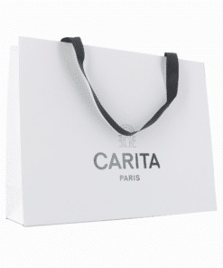 Карита Париж Карита пазаруване картонена чанта GWP слонова кост размер L