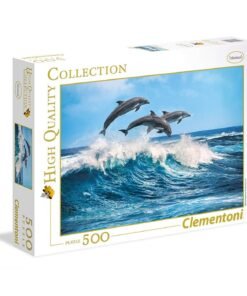 Clementoni висококачествена колекция делфини пъзел унисекс 500 бр.