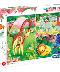 Комплект Трио Clementoni Jungle Friends Пъзел Унисекс 4+ години 3x48 бр.