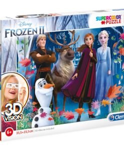Clementoni SuperColor Frozen II 3D Vision Пъзел За момичета 6+ години 104 бр.