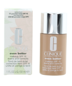 Clinique Even Better без парабени хидратиращ течен фон дьо тен 11 порцеланово бежов SPF 15 30 ml