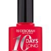 Deborah 10 Days Long лак за нокти EN870 коралово червено 11 ml