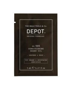 Depot 500 Beard & Mustache Specifics No. 505 масло за брада кожа и дърво витамин Е за блясък и мекота 5 ml