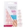 Комплект Elegant Touch Natural French Square Изкуствени нокти Pink 143 Petite (XS) 24 бр.