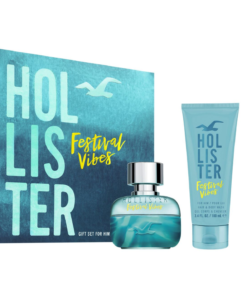 Комплект Festival Vibes Hollister: Festival Vibes душ гел и шампоан 2-в-1 100 ml + Festival Vibes тоалетна вода за мъже 50 ml
