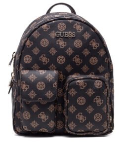 Guess Utility Vibe синтетична кожа текстилна раница кафяво 4G лого за жени