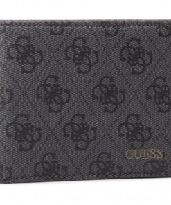 Guess Vezzola Текстилен портфейл Поставка за монети SMVEZLLEA20 черен за мъже