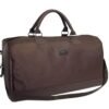 Hugo Boss Duffle синтетична кожа текстилна дамска чанта уикенд чанта тъмно кафяво 50 x 18 x 31 cm