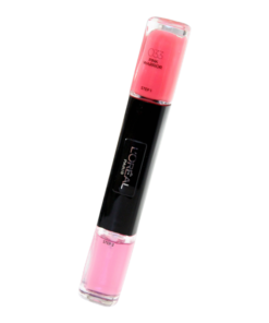 L'Oreal Paris Infallible Лак за нокти 2-в-1 033 Pink Warrior 2 x 5 ml