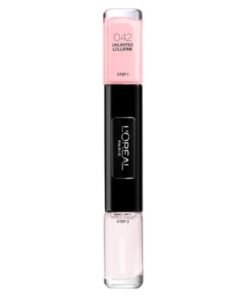 L'Oreal Paris Infallible Лак за нокти 2-в-1 042 Unlimited Lollpink 2 x 5 ml
