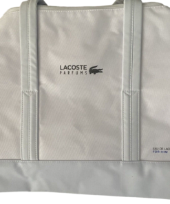 Lacoste Eau de Lacoste L.12.12 полиестер текстилна чанта уикенд чанта бяла унисекс 16 x 10 x 10 инча