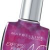 Maybelline Express Finish 40 секунди лак за нокти Nr. 250 Deep Violet 10 мл