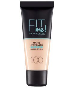 Maybelline Fit Me Matte + Poreless течен фон дьо тен 100 топла слонова кост 30 ml