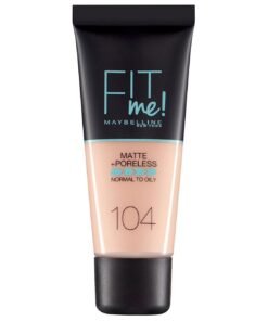 Maybelline Fit Me Matte + Poreless течен фон дьо тен 104 мека слонова кост 30 ml