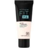 Maybelline Fit Me Matte + Poreless течен фон дьо тен 95 светъл порцелан 30 ml