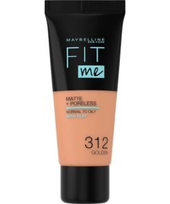 Maybelline Fit Me Matte + Poreless течен фон дьо тен 312 златист 30 ml
