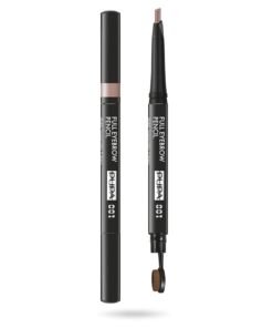 Pupa пълен без парабени дефиниращ двукраен крем молив и четка за вежди 2-в-1 001 русо 02 g