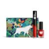 Комплект All Tigers: Natural & Vegan Liquid Lipstick 888 Call Me Queen 8 ml + Natural & Vegan Vegan Лак за нокти 298 Hit It Big 11 ml
