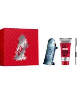 Комплект Carolina Herrera: 212 Heroes Тоалетна вода за мъже 90 ml + 212 Heroes Тоалетна вода за мъже 10 ml + 212 Heroes душ гел за всички типове кожа 100 ml