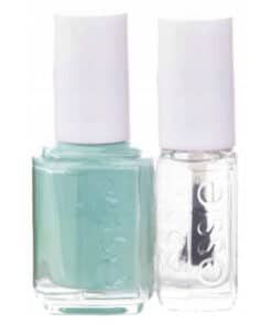 Комплект Essie: емайллак за нокти веган гланцово покритие лак за нокти 99 ментов бонбон ябълка 135 ml + грижа за ноктите - Good To Go горно покритие лак за укрепване на ноктите 5 ml