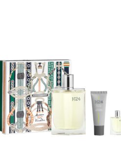 Комплект Hermes: H24 Тоалетна вода За мъже 100 ml + H24 Тоалетна вода За мъже 5 ml *Miniature + H24 Energy & Hydration Cream For Face 20 ml