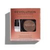 Комплект Makeup Revolution: Flawless Foils Vegan Eyeshadow Primer 2 ml + Flawless Foils Vegan Eyeshadow Palette Overcome 2 g