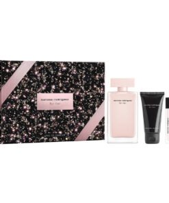 Комплект Narciso Rodriguez: For Her Парфюмна вода За жени 100 ml + For Her Хидратиращ Лосион за тяло 50 ml + For Her Парфюмна вода За жени 10 ml