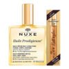 Комплект Nuxe: Huile Prodigieuse Or Multi-Purpose масло за тяло за тяло лице и коса 100 мл + Huile Prodigieuse Or многофункционално подхранващо рол-он масло за тяло 8 ml