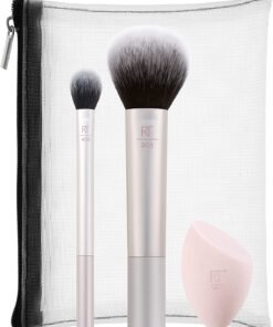 Ограничено издание Комплект Real Techniques: Естествено сияеща гъба за грим + Естествено сияйна четка за много лица