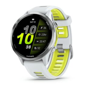Forerunner® 970 - Forerunner® 970 - Titanium с Whitestone корпус и Whitestone/Translucent Amp Yellow каишка - Portmoneta.bg